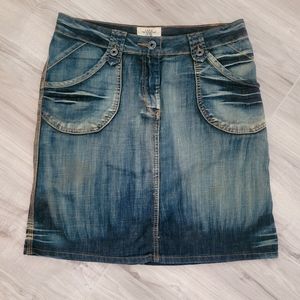 H&M DENIM PENCIL SKIRT, Size 10